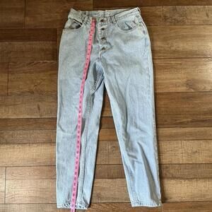 80s VINTAGE Size 28 - Lee High Waist Mom Jeans Women's Tapered Light Wash #16629